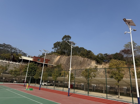 福建南安市人民法院球场太阳能路灯安装工程